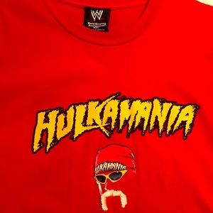 2XL WWE Hulkamania Wrestlemania T Shirt Red
